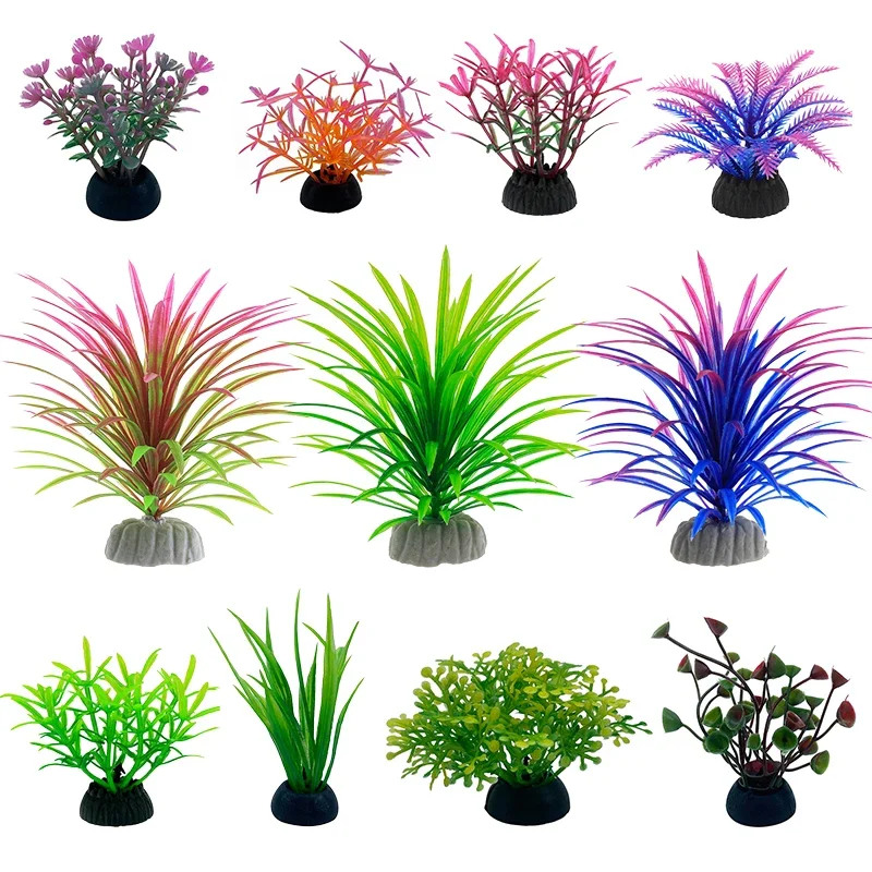 Aquarium Plants Live - PVC simulasi dekoratif akuarium daun buatan