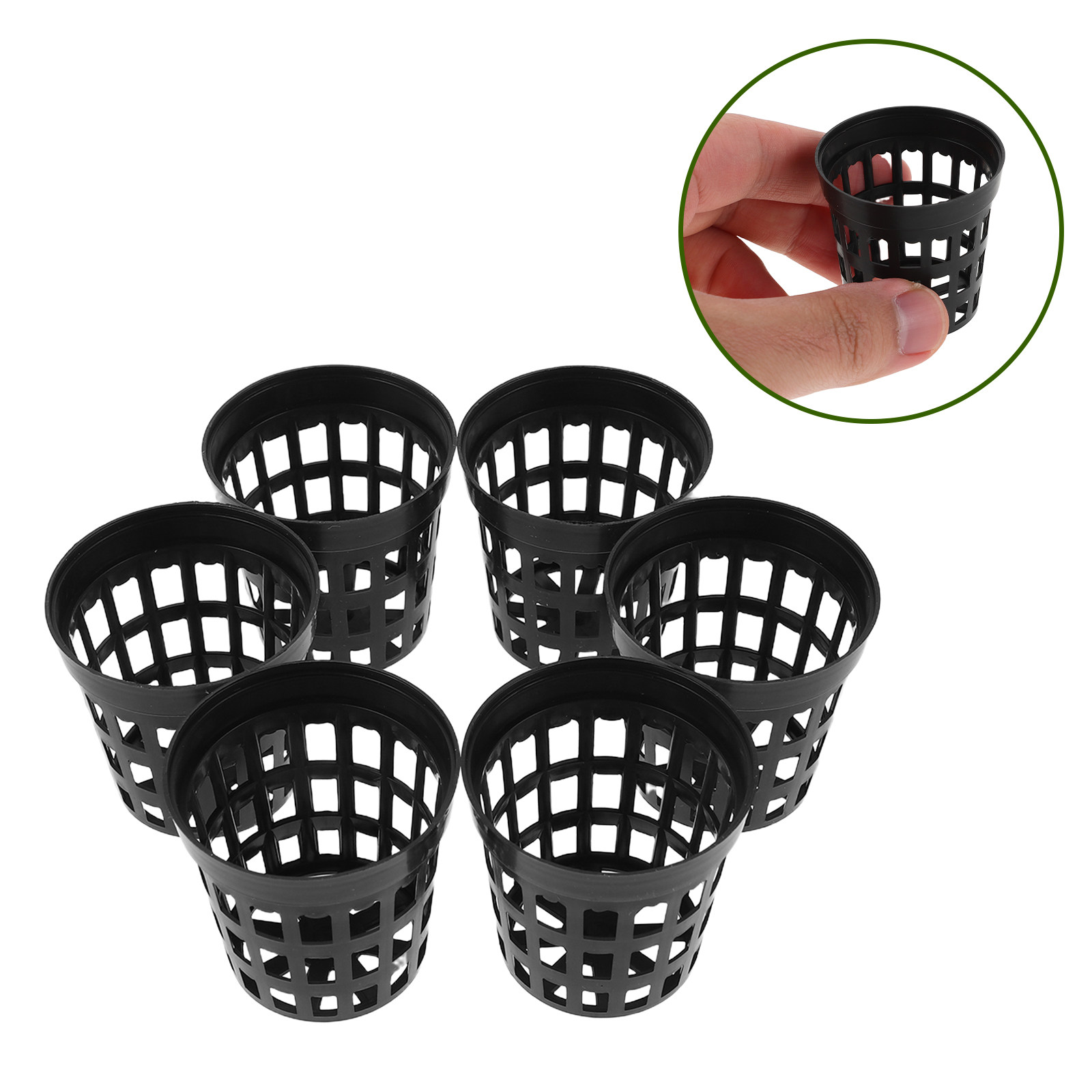Aquarium Plant Holder - 40 buah Keranjang Jaring Plastik untuk
