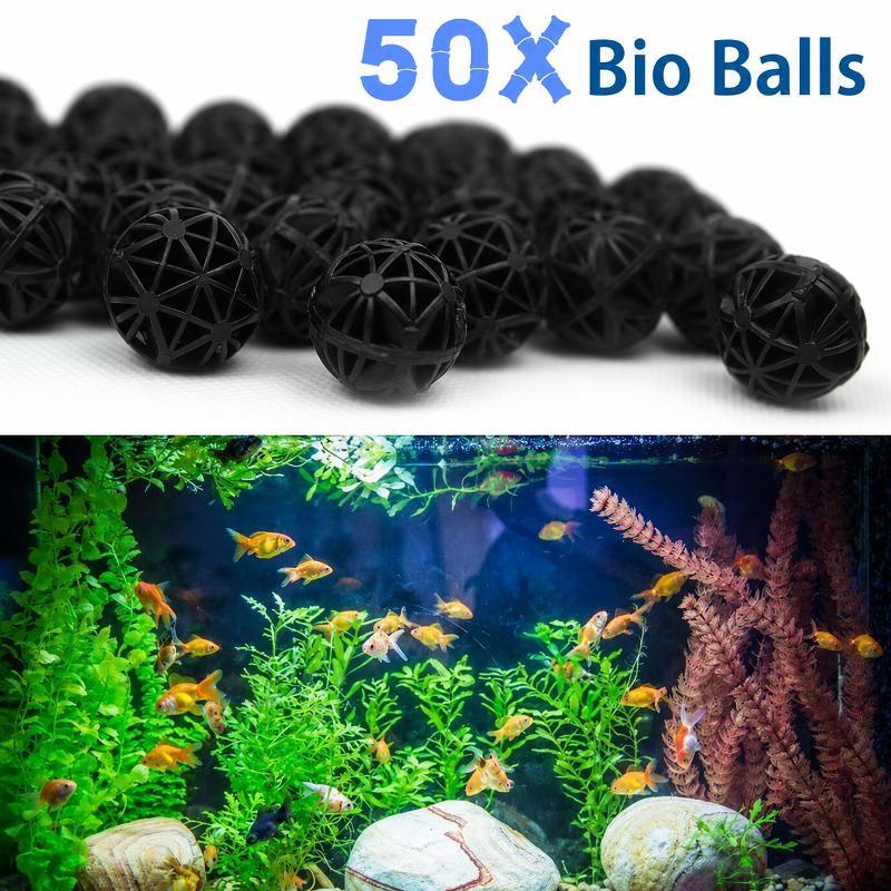 50 Buah Bola Filter Bio Akuari - Planted Aquarium Cleaning ulasan dan harga